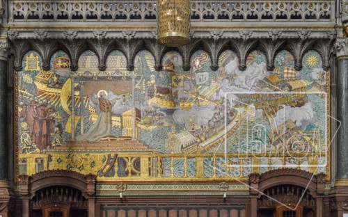 tekoaphotos,mosaïque,bataille,lépante,basilique,notre dame,fourvière,lyon